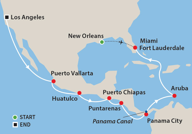 New Orleans, Central America & Panama Canal