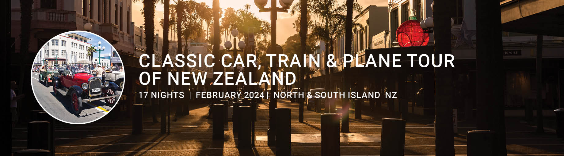 Classic Car, Train & Plane Tour of New Zealand