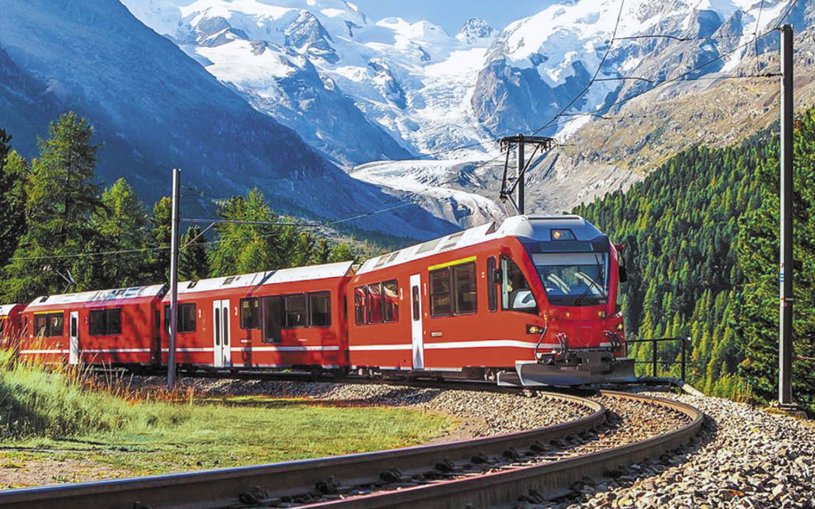 The Bernina Red Train