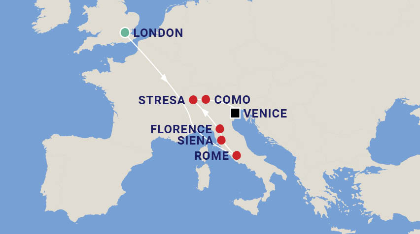 London Italy Garden May 2024 Map 