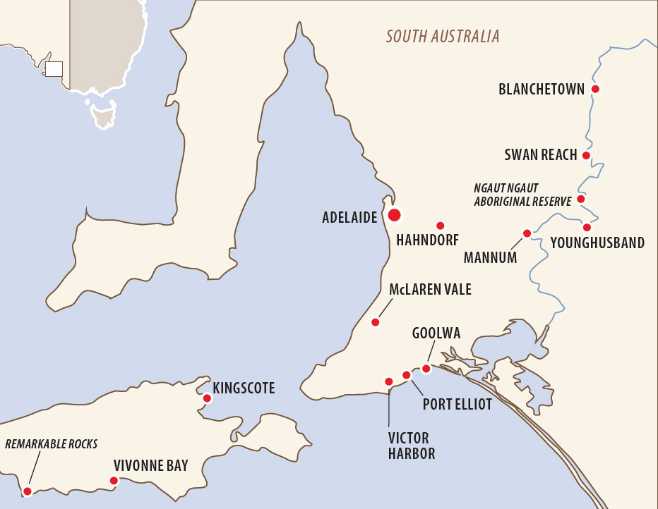 Murray River Music Cruise with John Howie Map