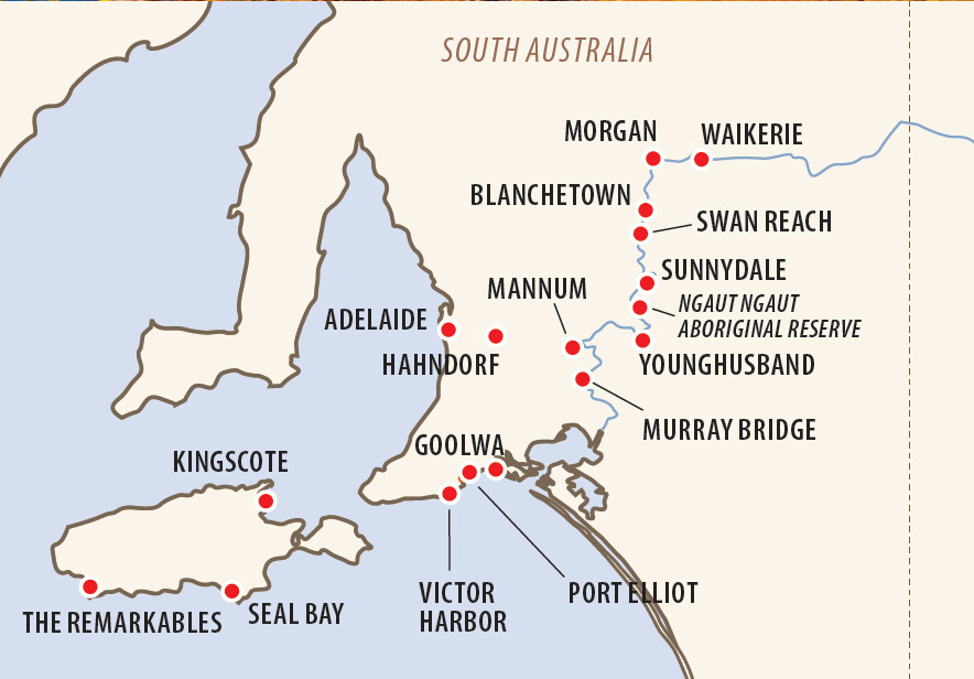 Murray River Cruise & South Australia Exploration Map