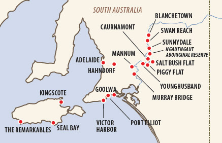 Murray River Cruise & South Australia Exploration Map